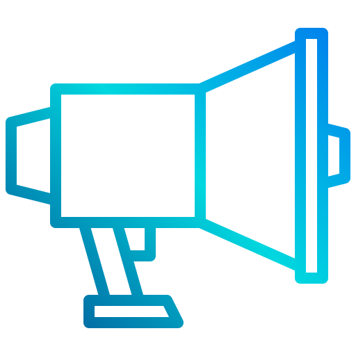 Megaphone xnimrodx Lineal Gradient icon