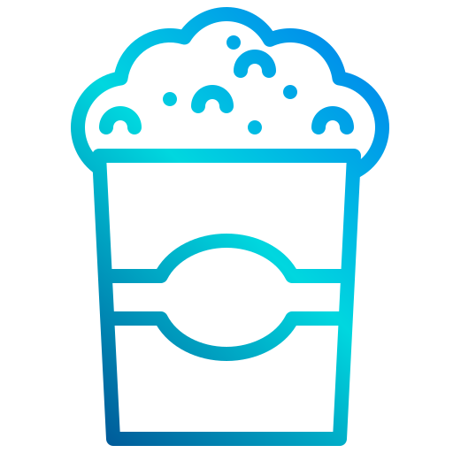 Pop corn xnimrodx Lineal Gradient icon