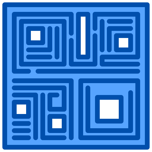qr-code xnimrodx Blue icon