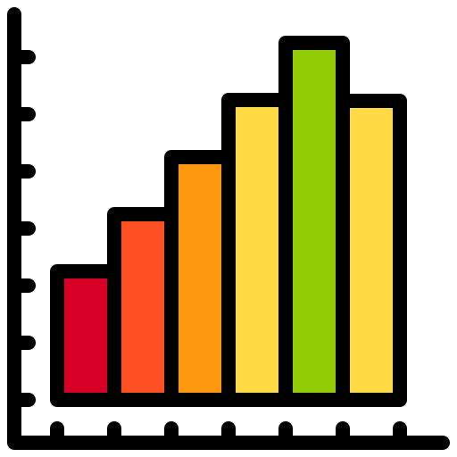 grafico a barre xnimrodx Lineal Color icona