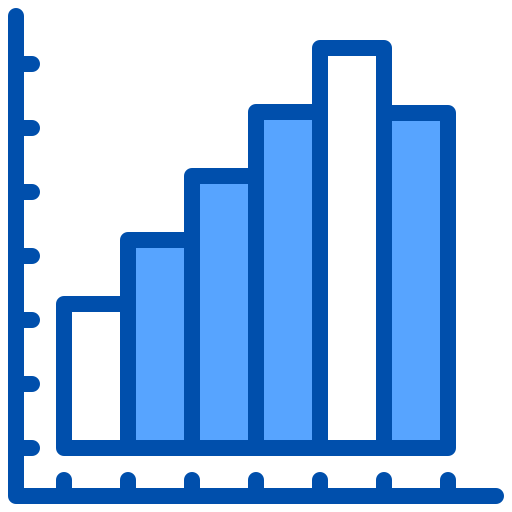 gráfico de barras xnimrodx Blue icono