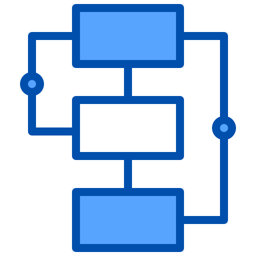 Flow chart xnimrodx Blue icon