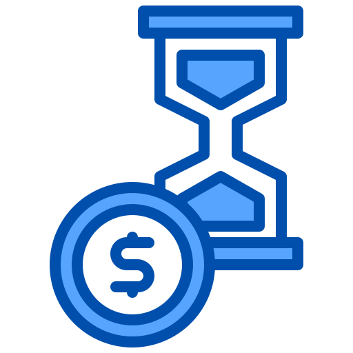 tijd is geld xnimrodx Blue icoon