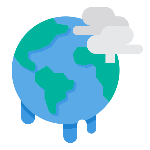 opwarming van de aarde itim2101 Flat icoon