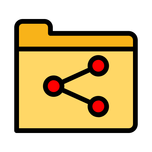 연결된 폴더 Generic Outline Color icon