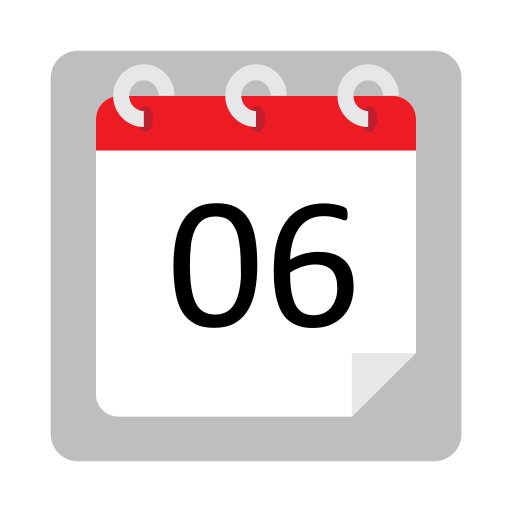 Дата календаря Basic Straight Flat иконка