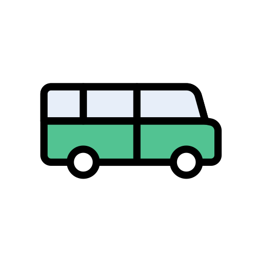 autobus Vector Stall Lineal Color ikona