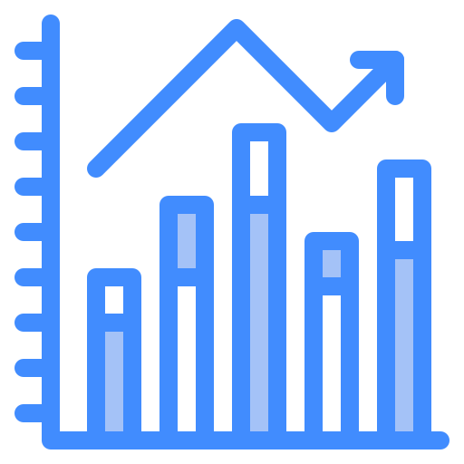 graph Generic Blue icon