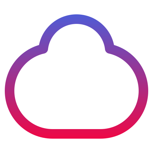 Cloud Super Basic Rounded Gradient icon