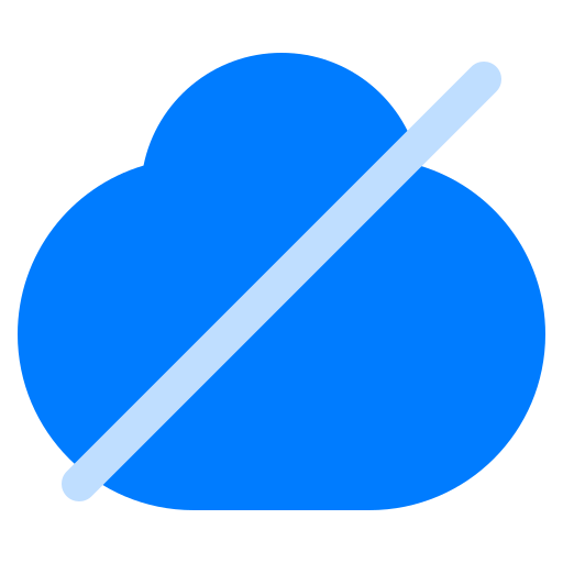 chmura Basic Straight Flat ikona