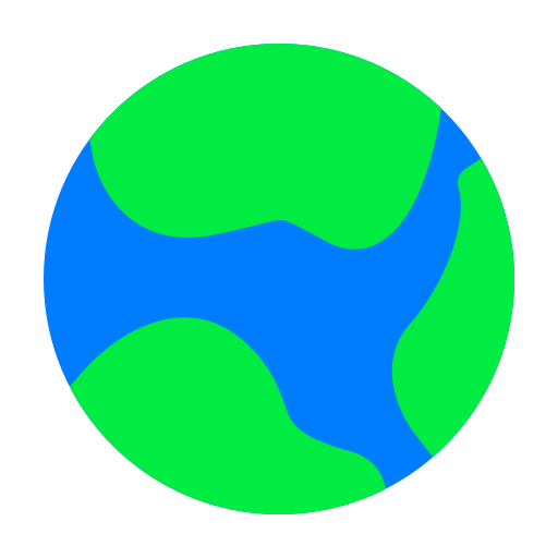 지구 Basic Straight Flat icon