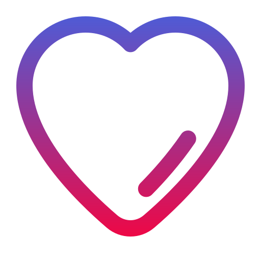 cuore Super Basic Rounded Gradient icona