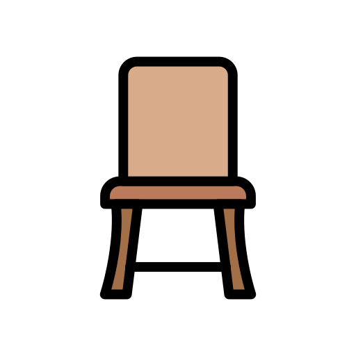 Chair Vector Stall Lineal Color icon