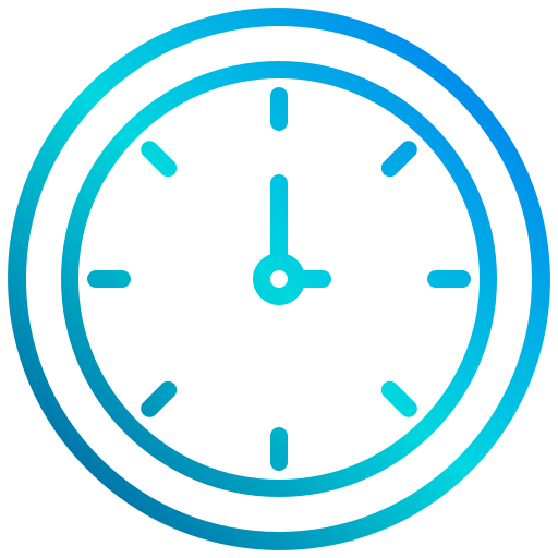 Clock xnimrodx Lineal Gradient icon