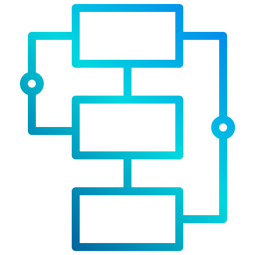 Блок-схема xnimrodx Lineal Gradient иконка