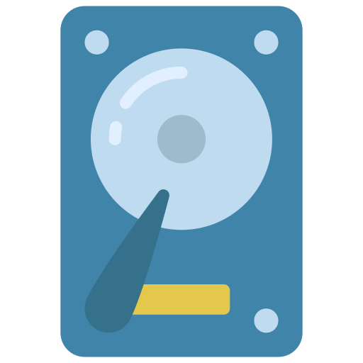 Ssd disk Juicy Fish Flat icon