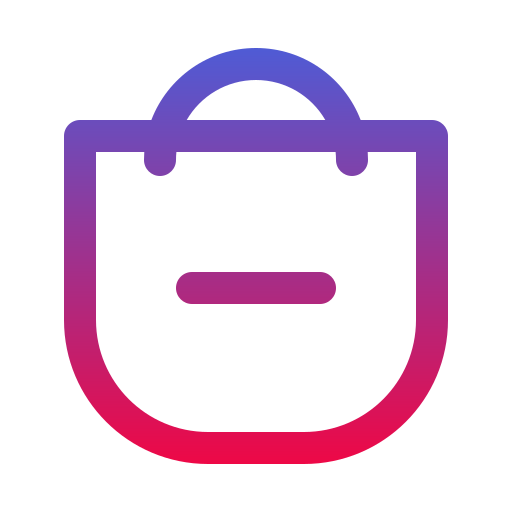Shopping bag Super Basic Rounded Gradient icon