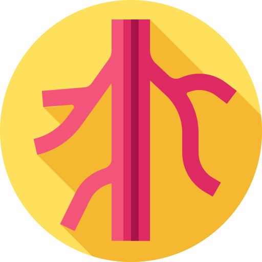 血管 Flat Circular Flat icon