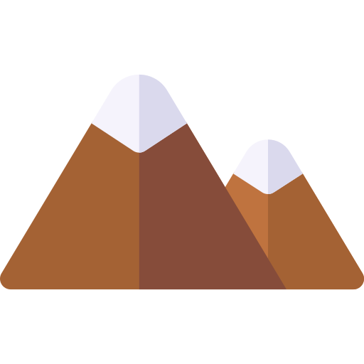 montagna Basic Rounded Flat icona
