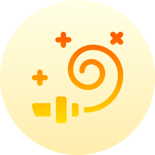 partyhorn Basic Gradient Circular icon
