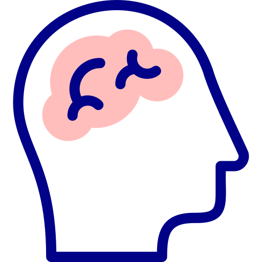 cerveau Detailed Mixed Lineal color Icône