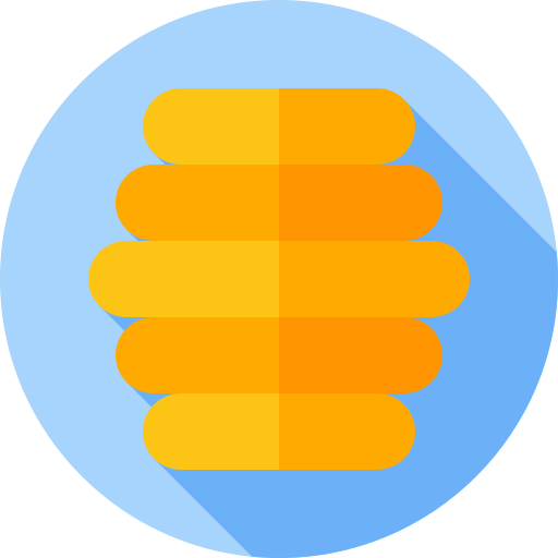 꿀 Flat Circular Flat icon