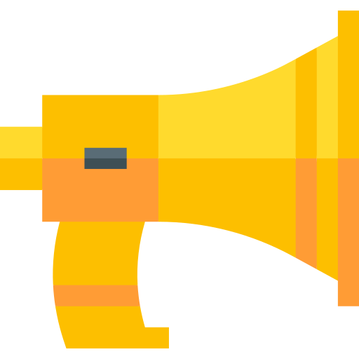 megafone Basic Straight Flat Ícone