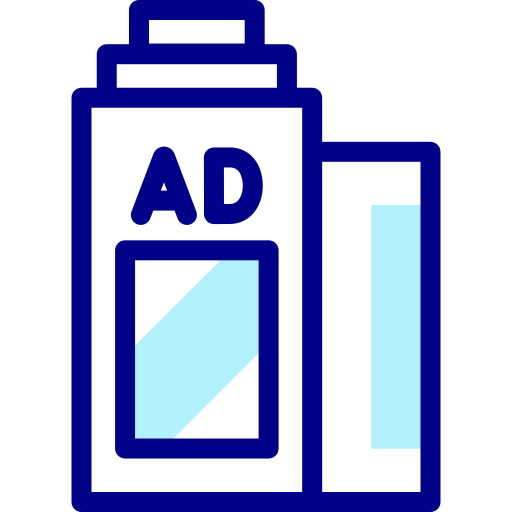 Ad Detailed Mixed Lineal color icon