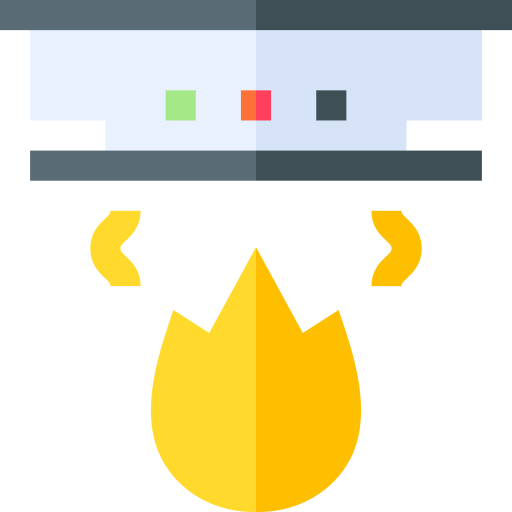 detector de humo Basic Straight Flat icono
