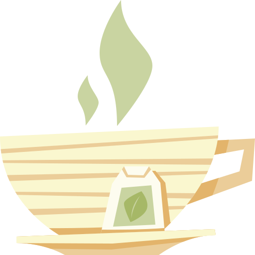filiżanka herbaty Cartoon Flat ikona