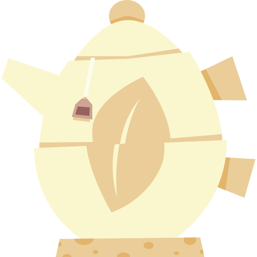 Teapot Cartoon Flat icon