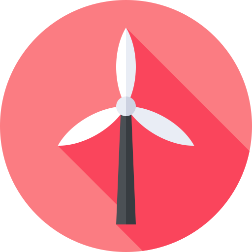 風車 Flat Circular Flat icon