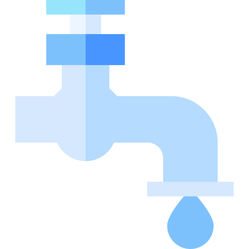 bespaar water Basic Straight Flat icoon