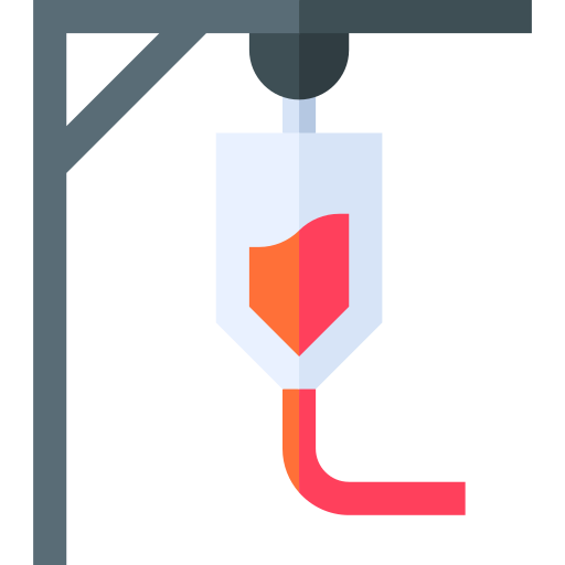 transfusion sanguine Basic Straight Flat Icône