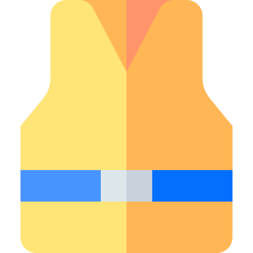 Life vest Basic Straight Flat icon