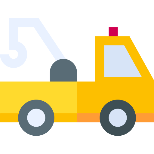 abschleppfahrzeug Basic Straight Flat icon