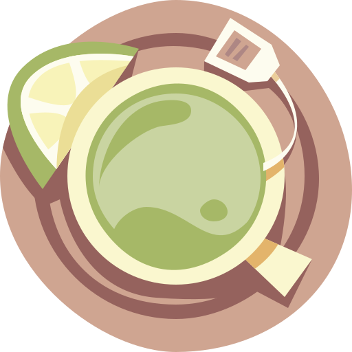 tazza da tè Cartoon Flat icona