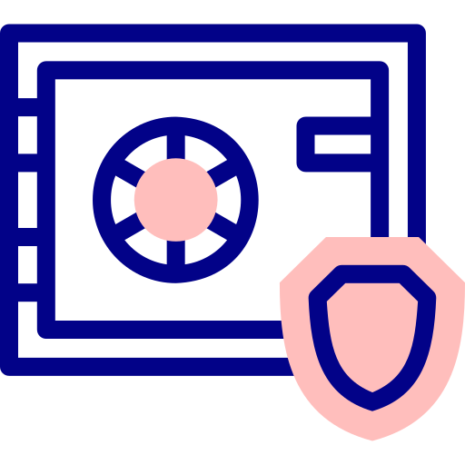 cassetta di sicurezza Detailed Mixed Lineal color icona