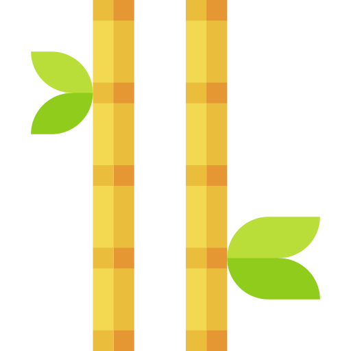 bamboe Basic Straight Flat icoon