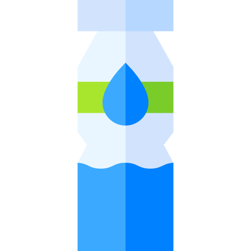 wasserflasche Basic Straight Flat icon