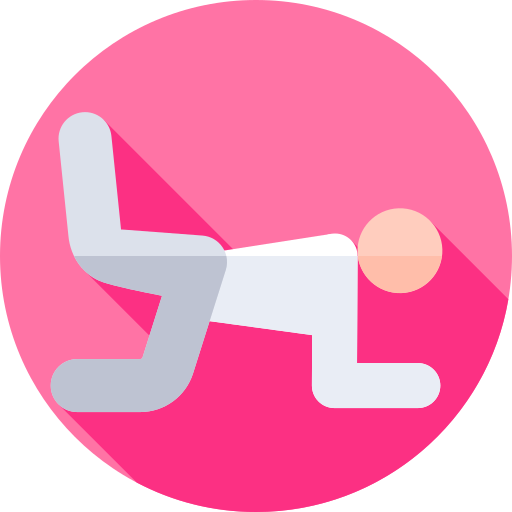 pilates Flat Circular Flat icono