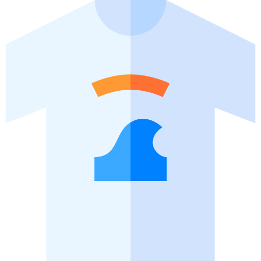 camiseta de manga corta Basic Straight Flat icono