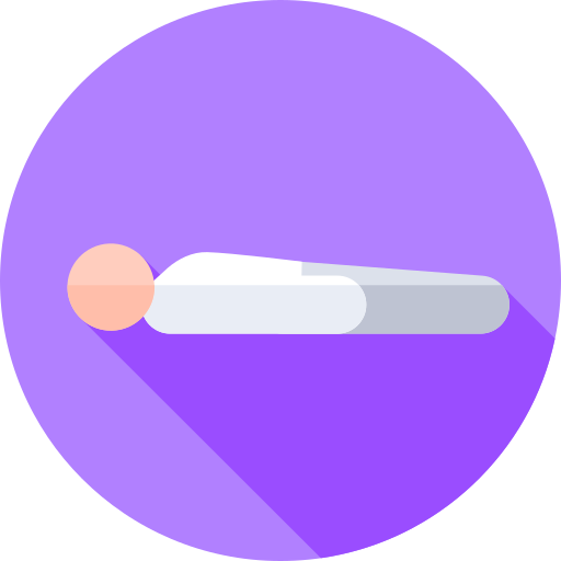 Yoga pose Flat Circular Flat icon