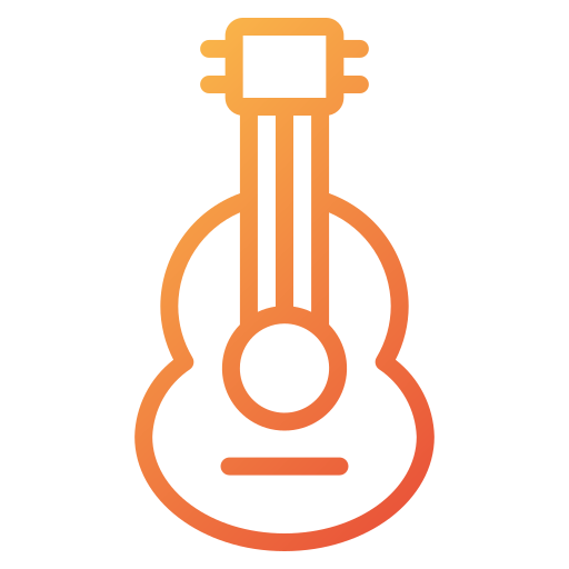 Acoustic guitar Generic Gradient icon