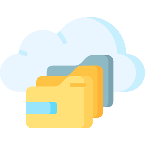 archiviazione cloud Special Flat icona