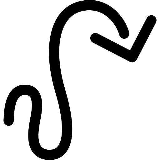 곡선 화살표 Voysla Lineal icon