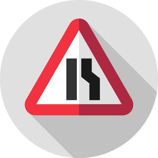 Warning Flat Circular Flat icon