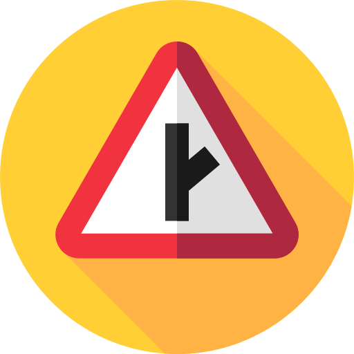 intersección Flat Circular Flat icono