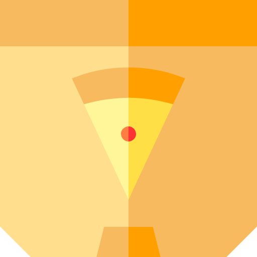 Pizza Basic Straight Flat icon