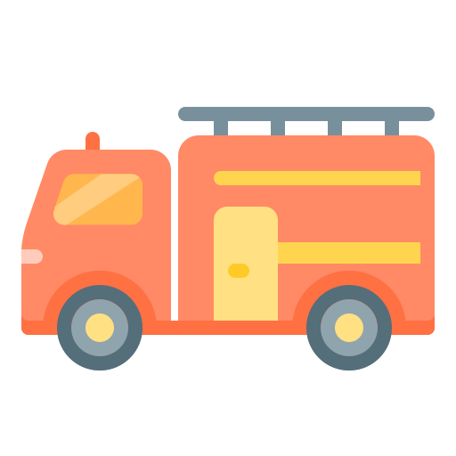 wóz strażacki Generic Flat ikona